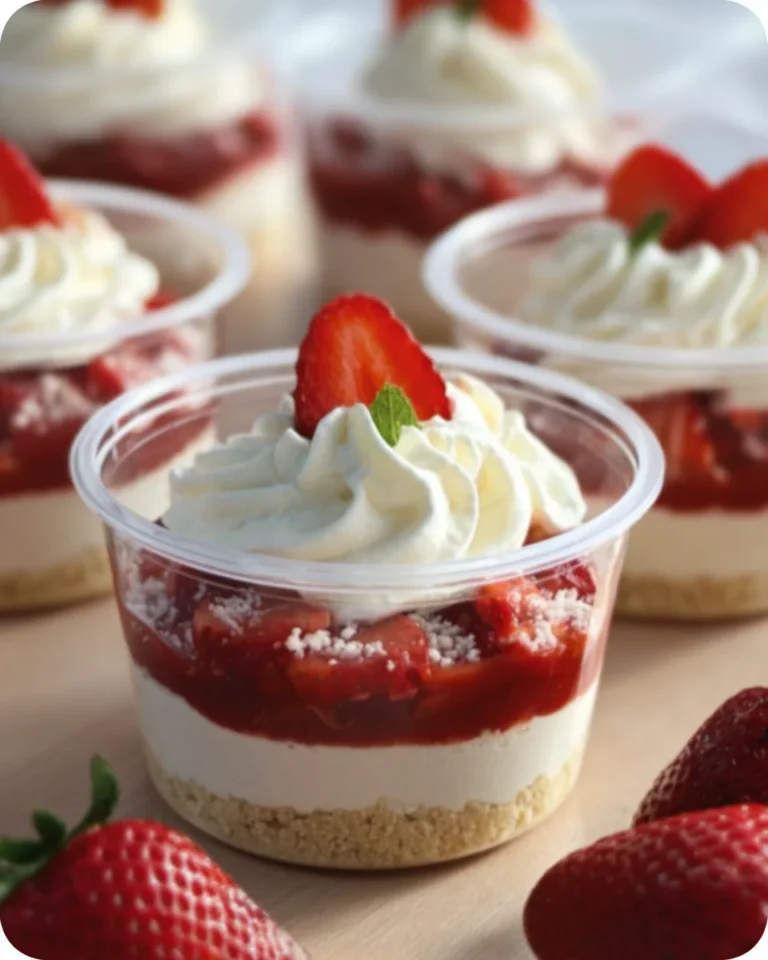 Strawberry Shortcake Dessert Cups