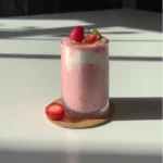 Strawberry yogurt smoothie