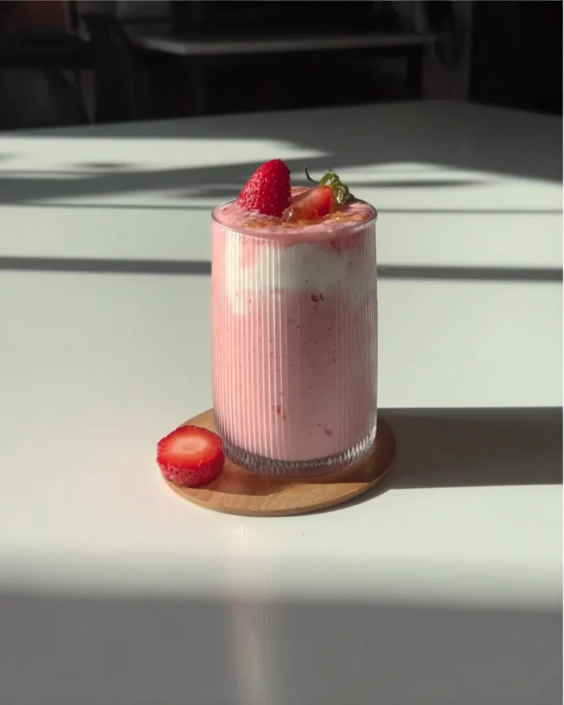 Strawberry yogurt smoothie