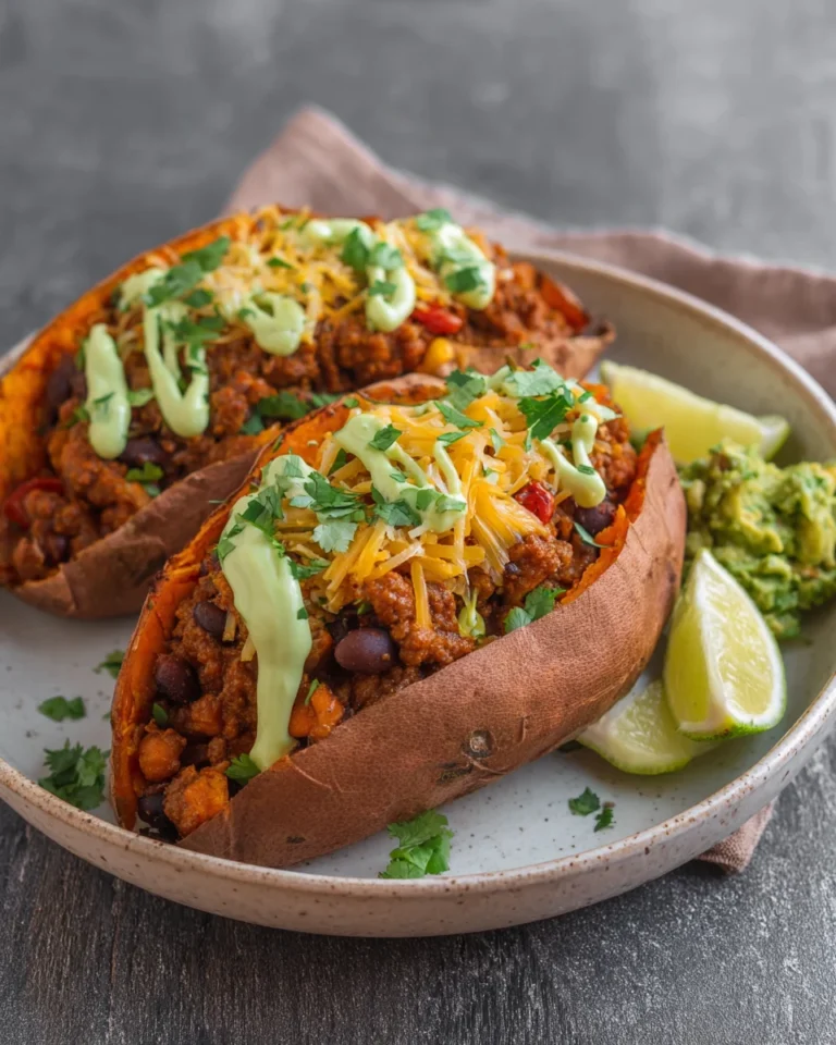 Taco Stuffed Sweet Potatoes
