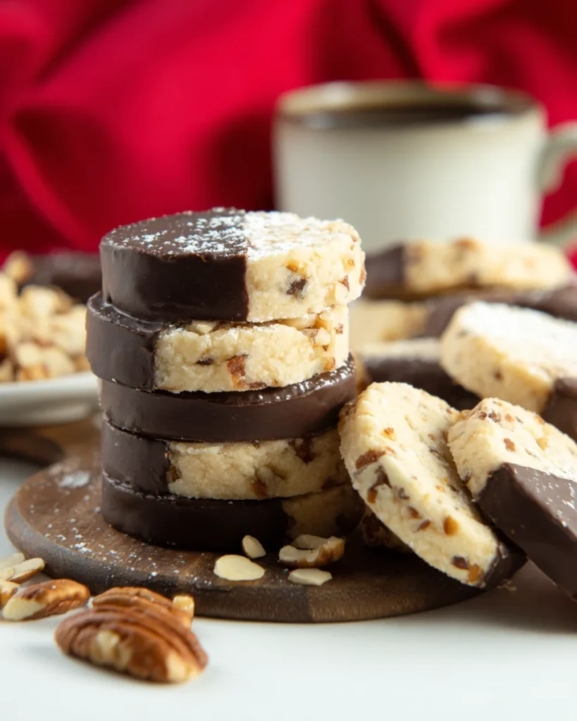 Toffee Pecan Shortbread Cookies
