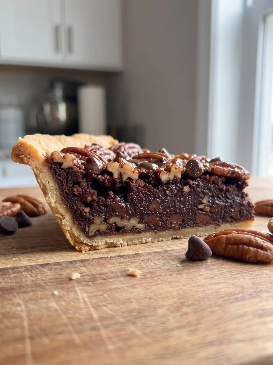 Chocolate Pecan Pie Slice