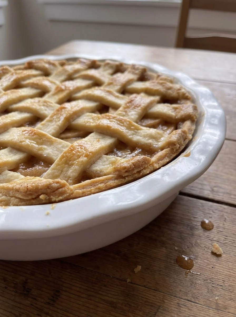 Classic Lattice Apple Pie