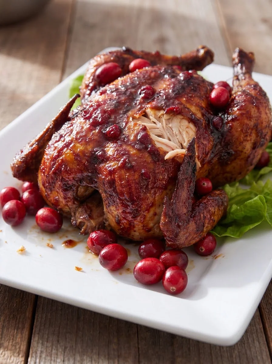 Cranberry Maple Roast Chicken