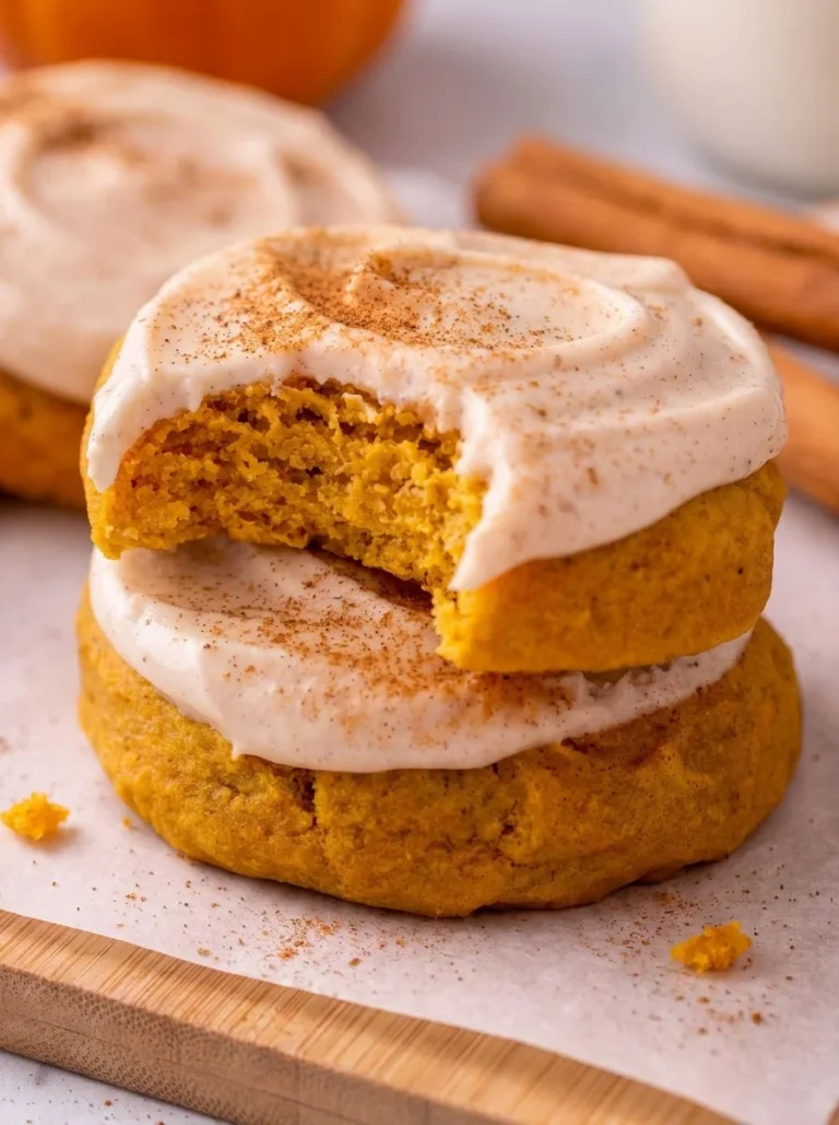 Easy Frosted Pumpkin Cookies