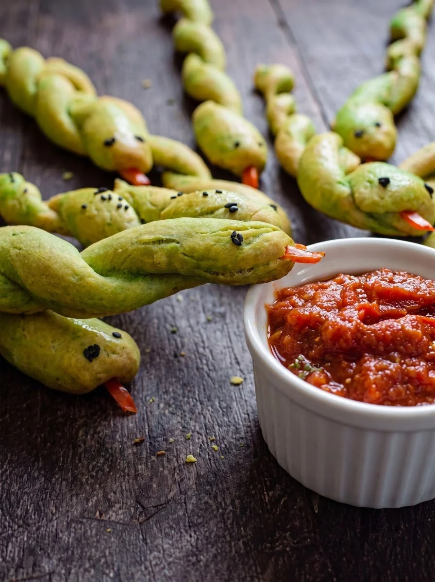Halloween Snake BreadSticks