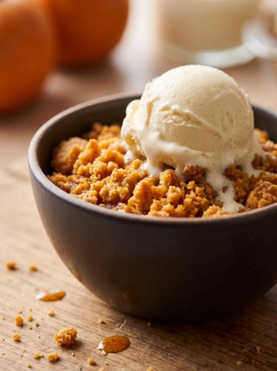 Pumpkin Pie Crisp with Cinnamon Streusel