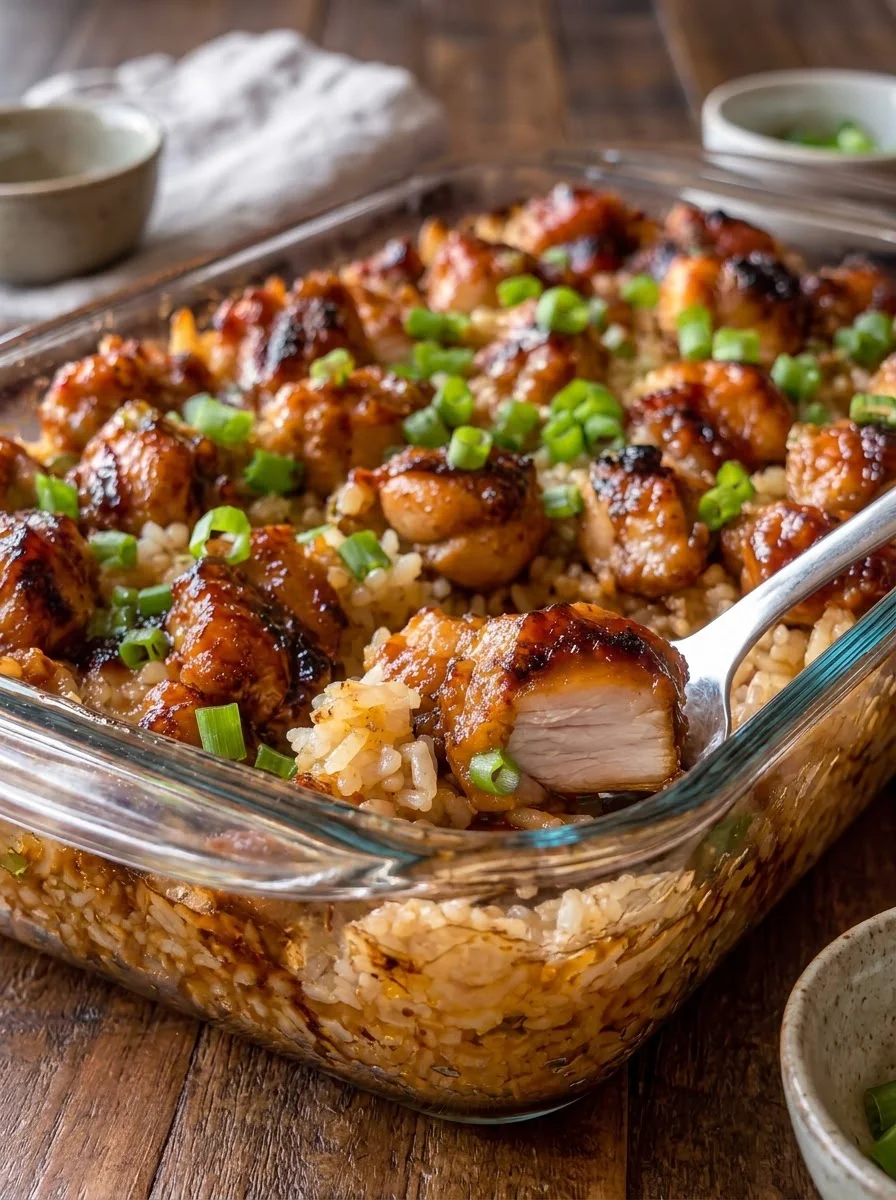 Baked Teriyaki Chicken and Rice
