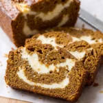 Cream Cheese Swirl Pumpkin Bread