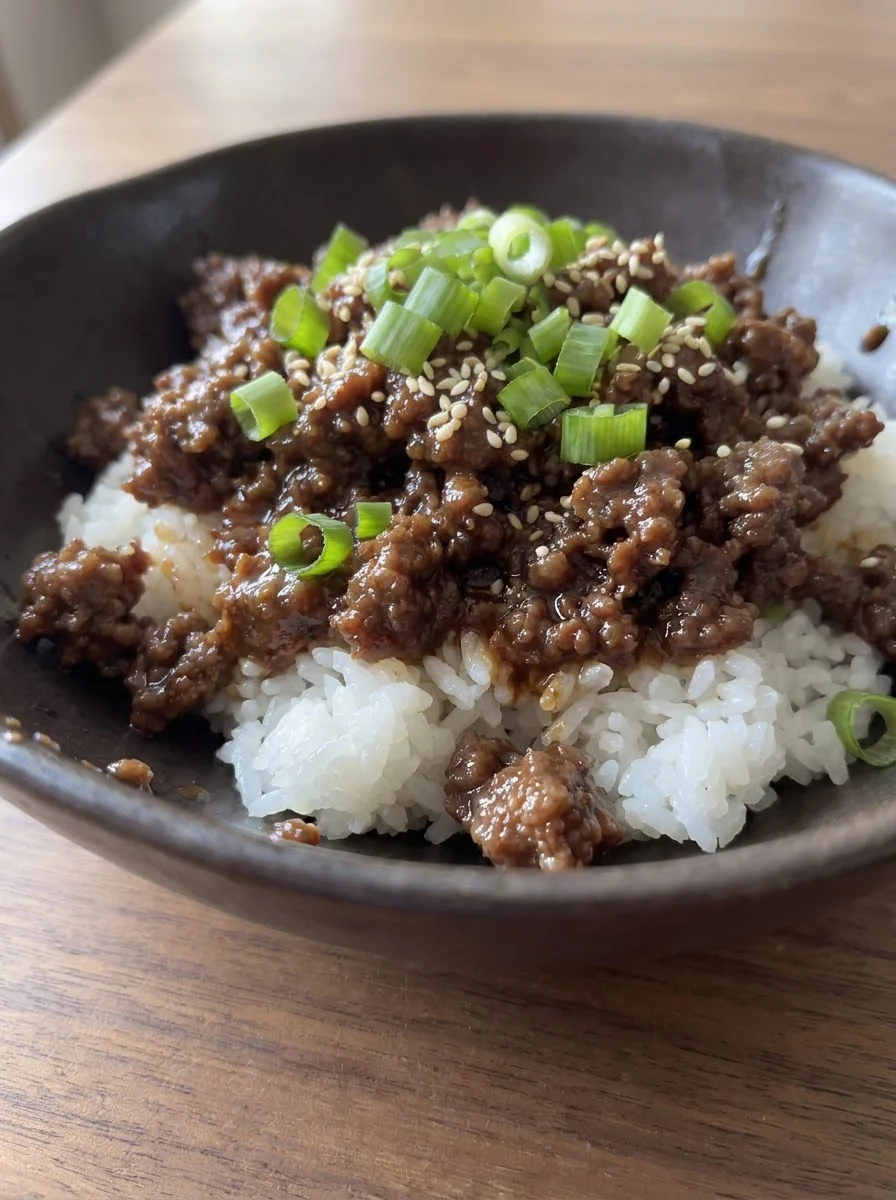 Korean Ground Beef Bowl