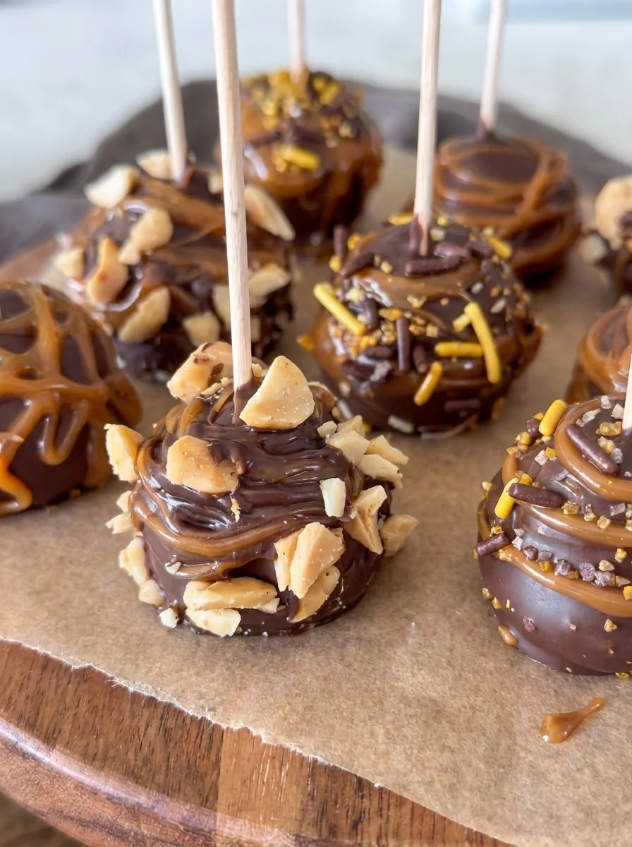 Caramel Apple Pops